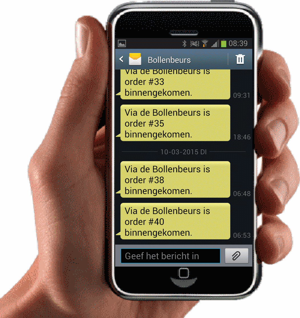 SMS bericht